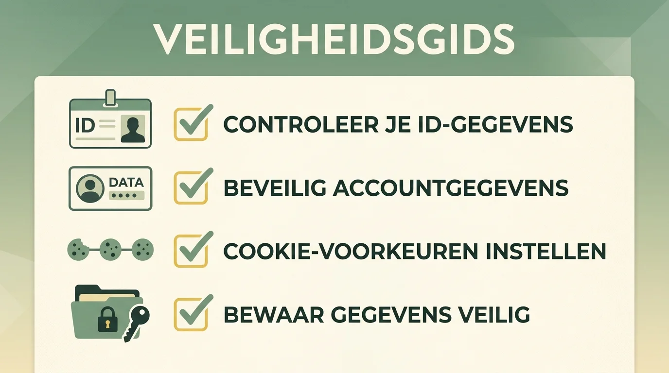 Checklist voor persoonsgegevens, privacyverklaring en beveiliging bij online accounts